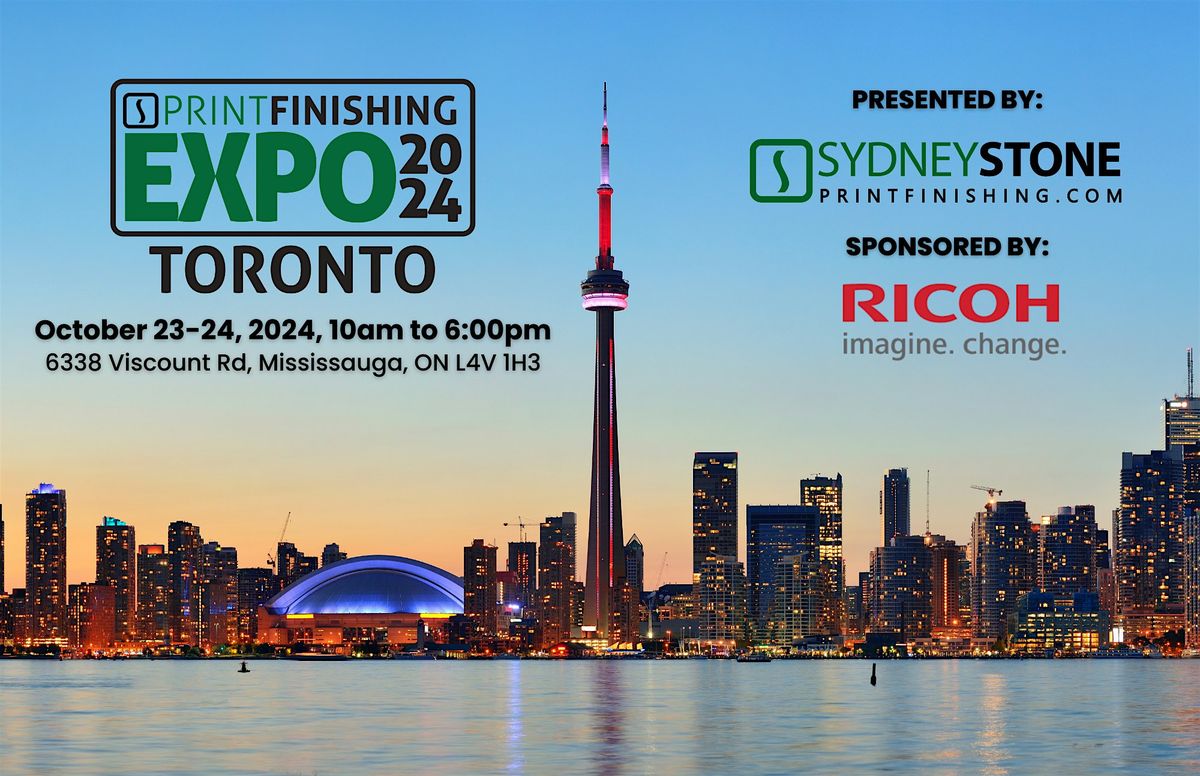 PrintFinishing Expo - Toronto with Ricoh October 23-24, 2024