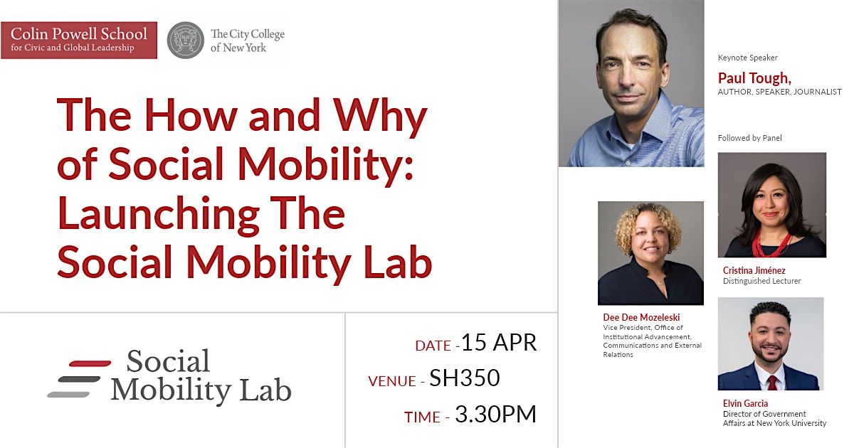The How and Why of Social Mobility: Launching The Social Mobility Lab