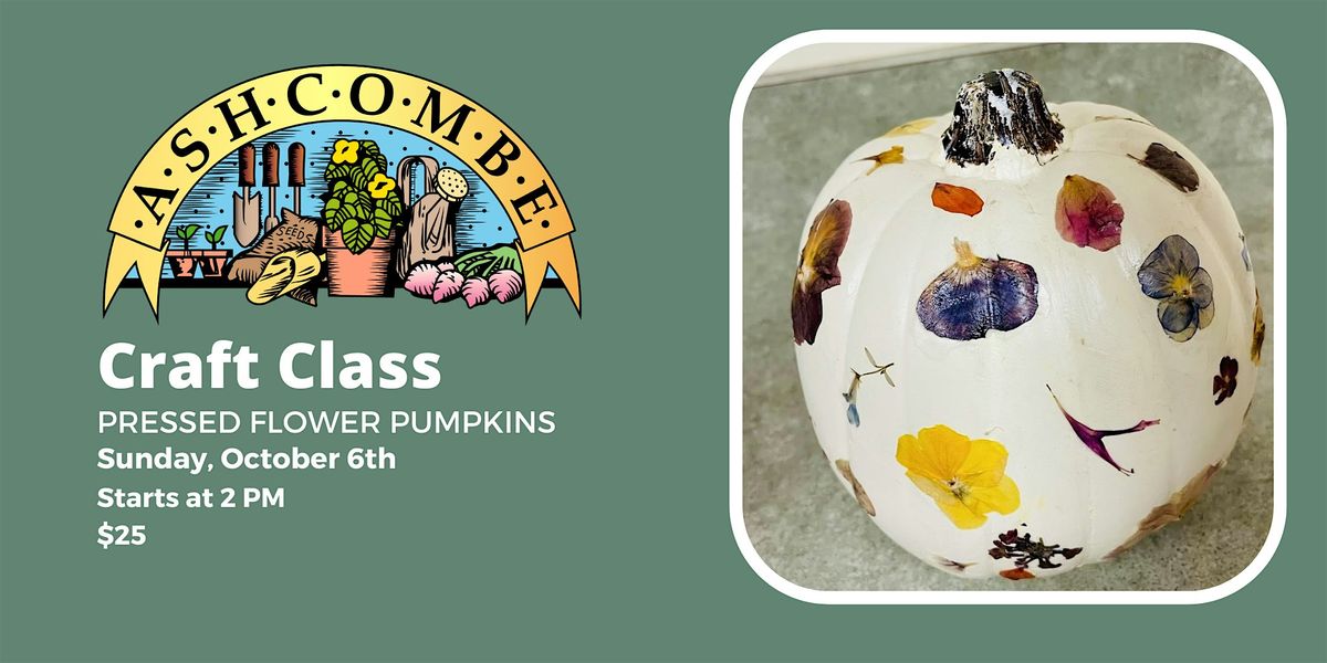 Pressed Flower Pumpkins