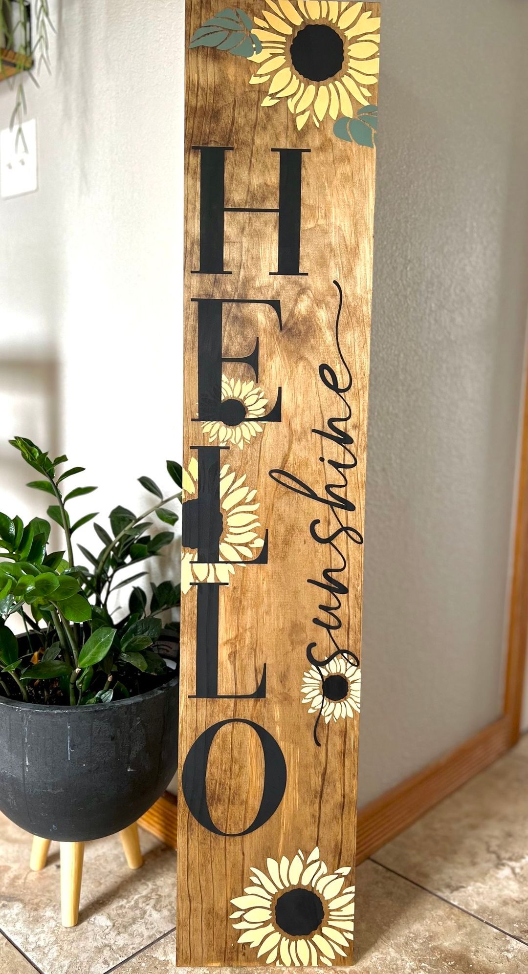 Sunflower Porch Sign