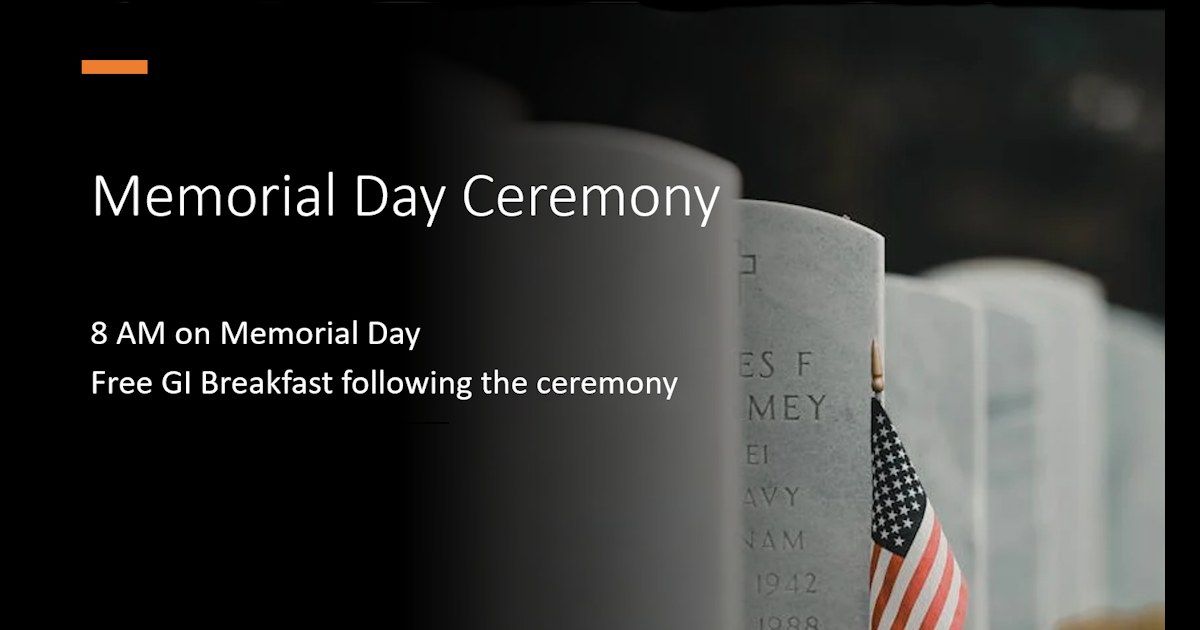 Memorial Day Ceremone
