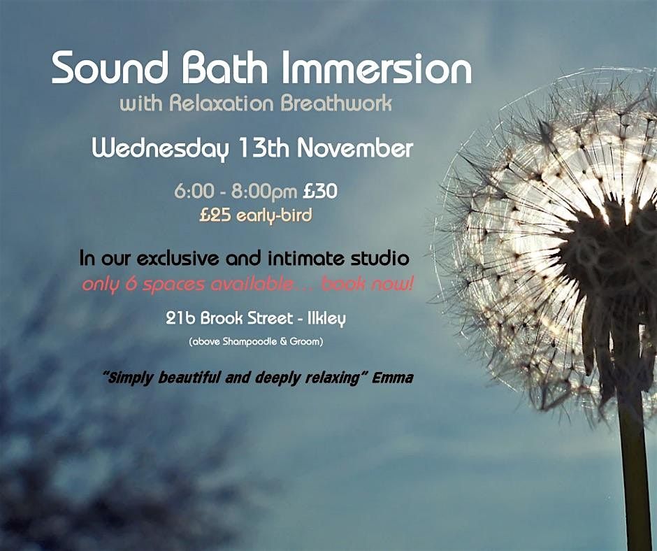 Sound Bath Immersion with Breathwork for Relaxation