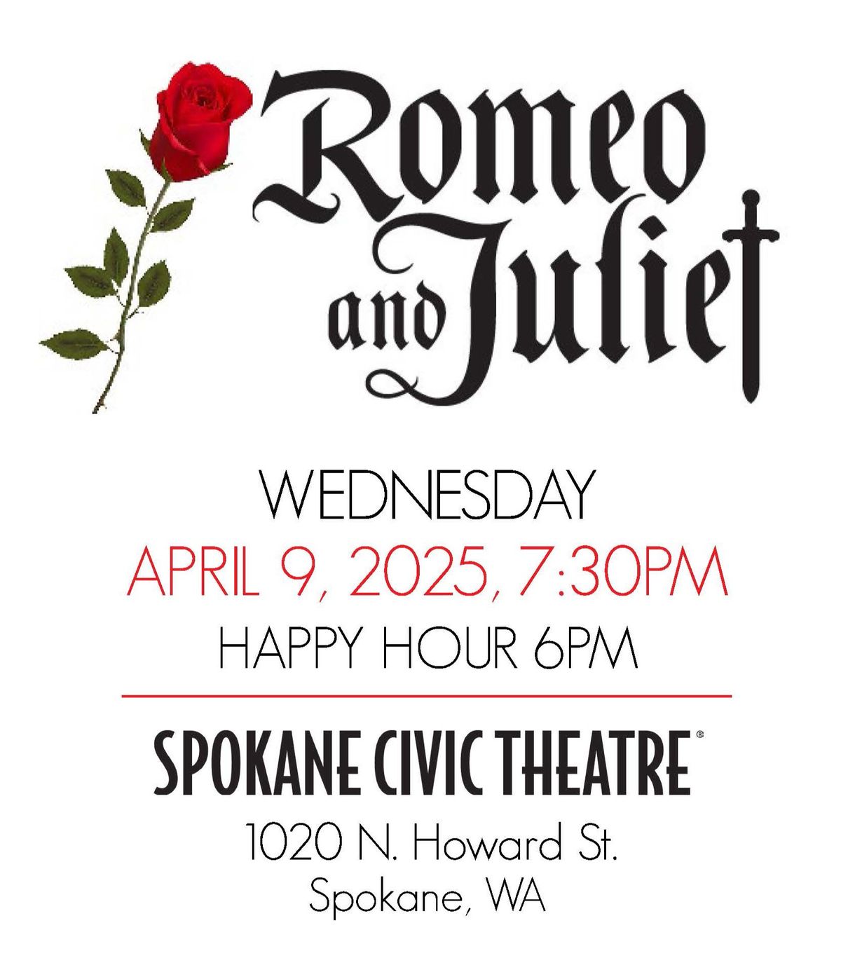 Romeo and Juliet - A Civic Theatre Fundraiser