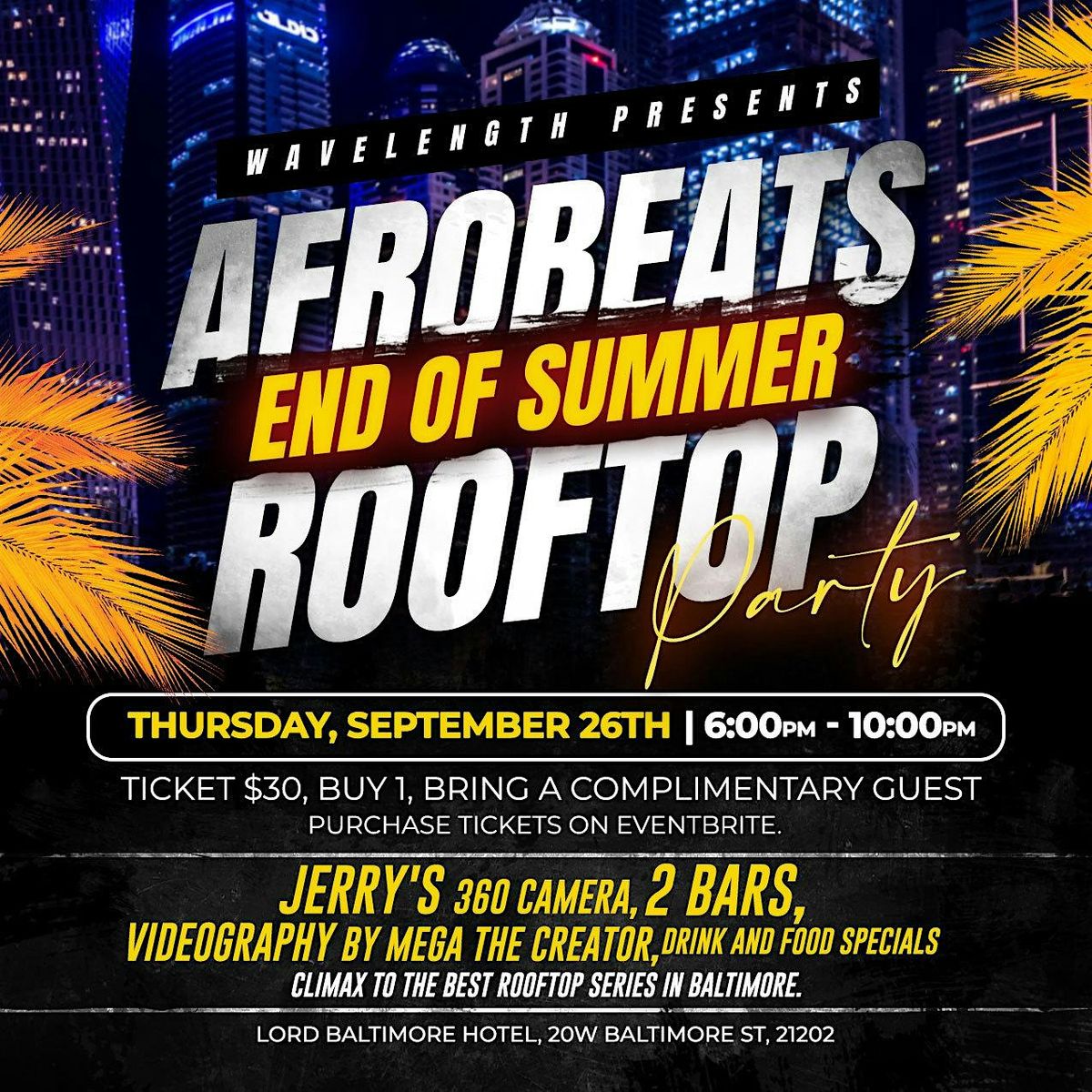 Afrobeats Rooftop Party
