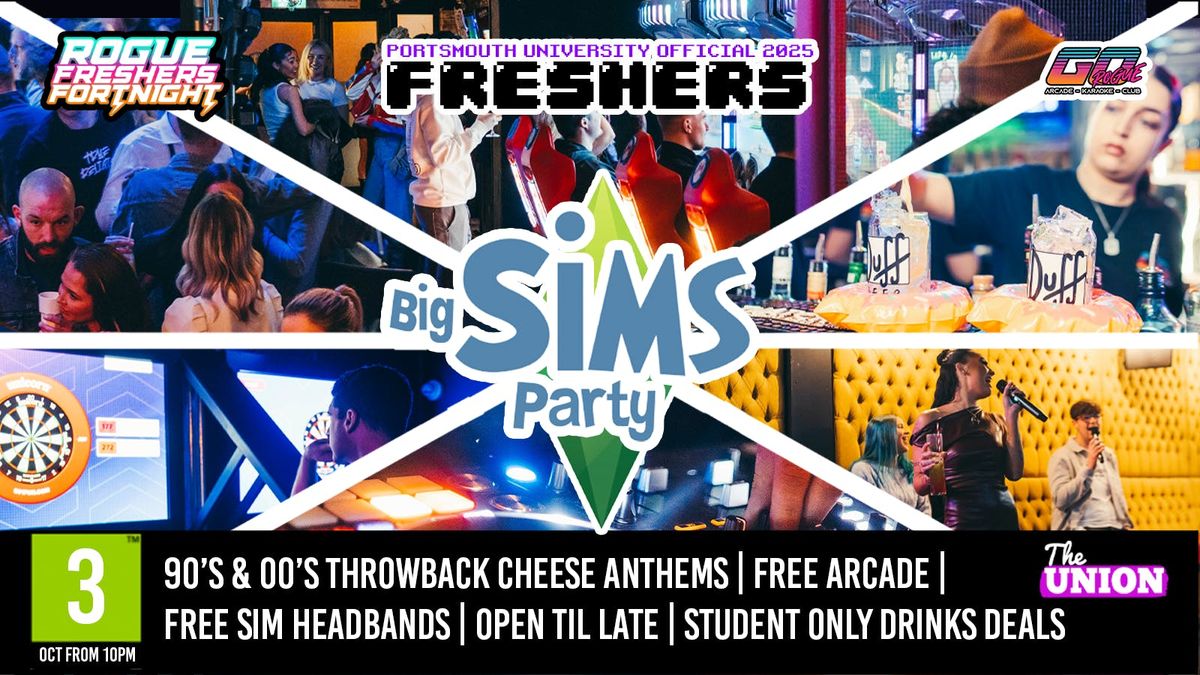 OFFICIAL PORTSMOUTH FRESHERS - BIG SIM'S CHEESE PARTY