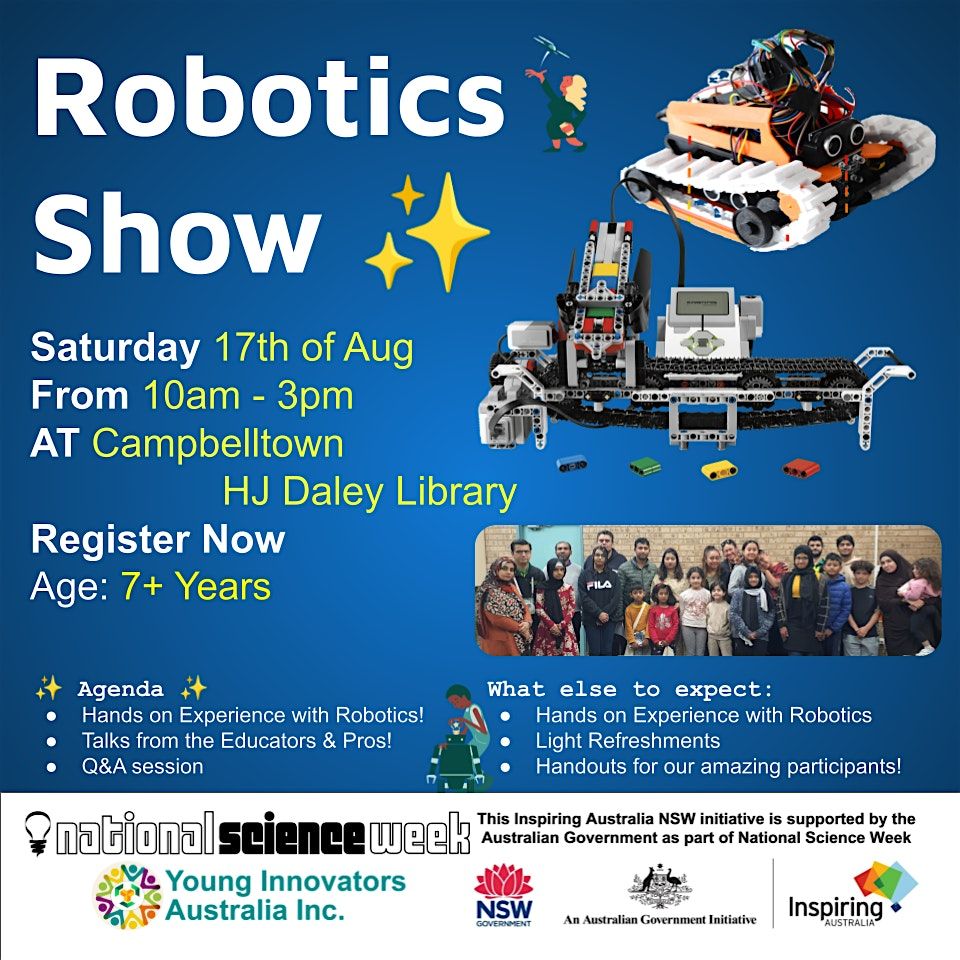 Interactive Hands-on Robotics Show - 2024 National Science Week