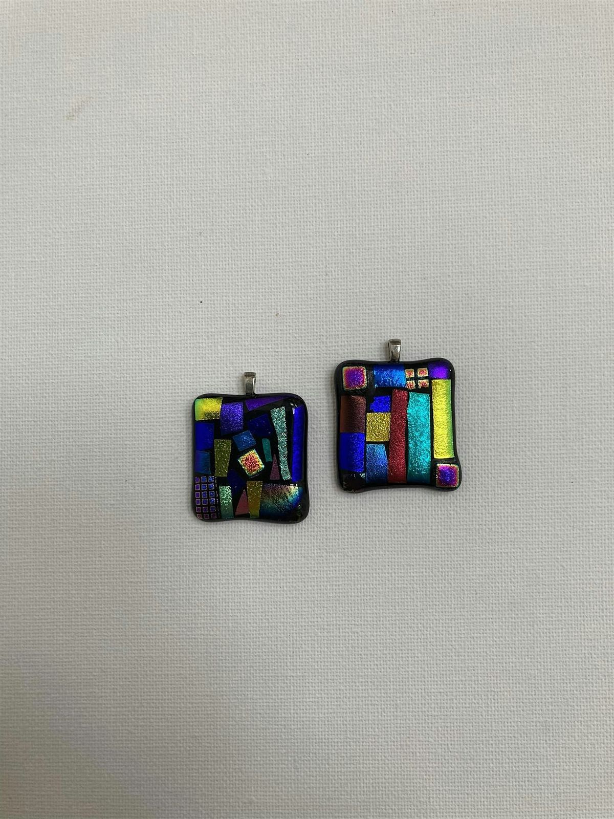 Make your own glass coasters and dichroic pendant in my workshops