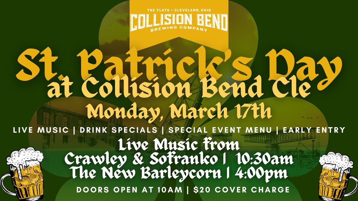 St. Patrick's Day Bagpipe Bash w\/ The New Barleycorn at Collision Bend CLE