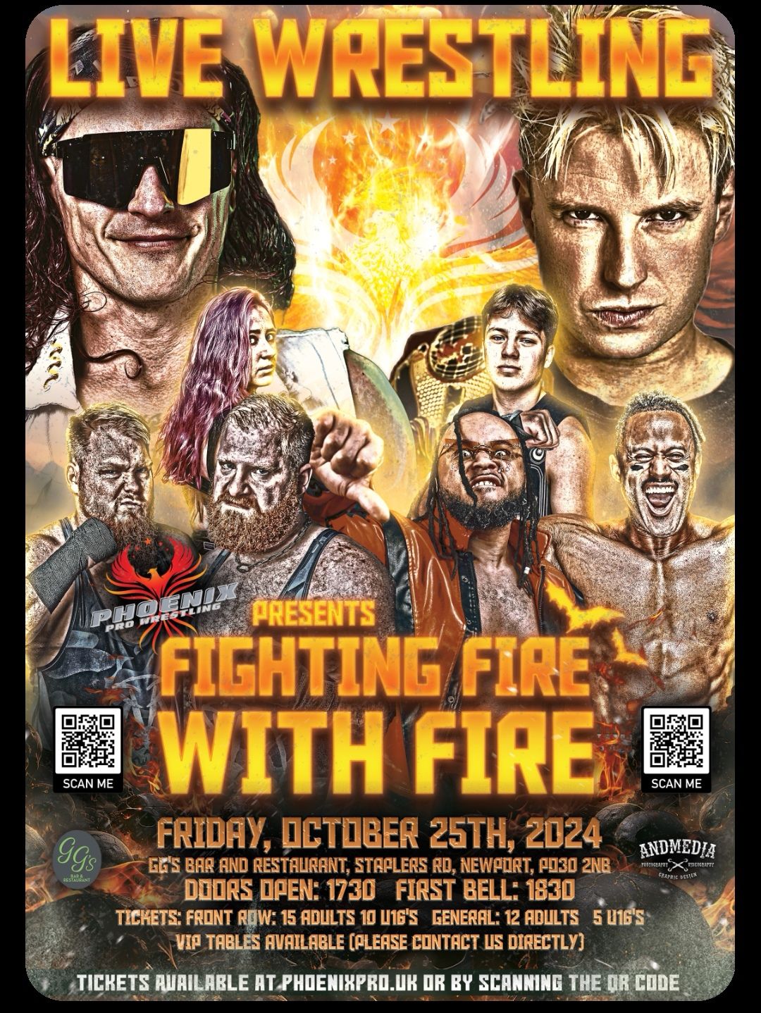 Fighting fire with fire - LIVE WRESTLING 