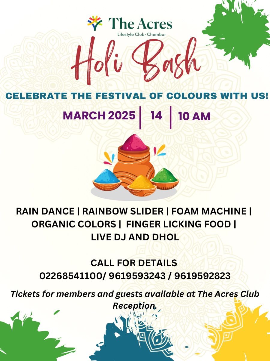 The Acres Club Holi Bash