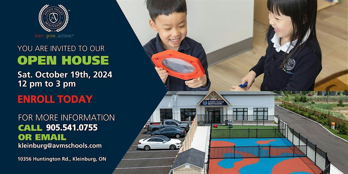 AVMS Kleinburg Open House-October 19th, 2024 between 12:00pm-3:00pm