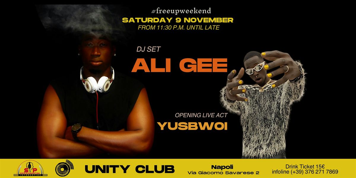 ALI GEE Dj Set + YUSBWOI opening live act