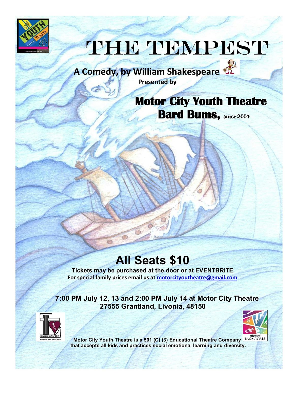 The Tempest, A Comedy