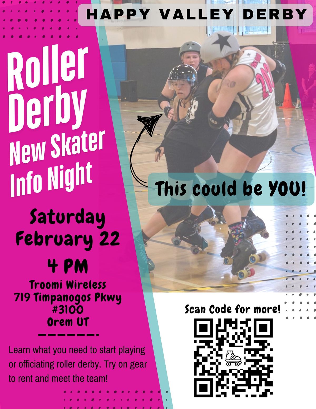 Happy Valley Roller Derby Recruitment Event