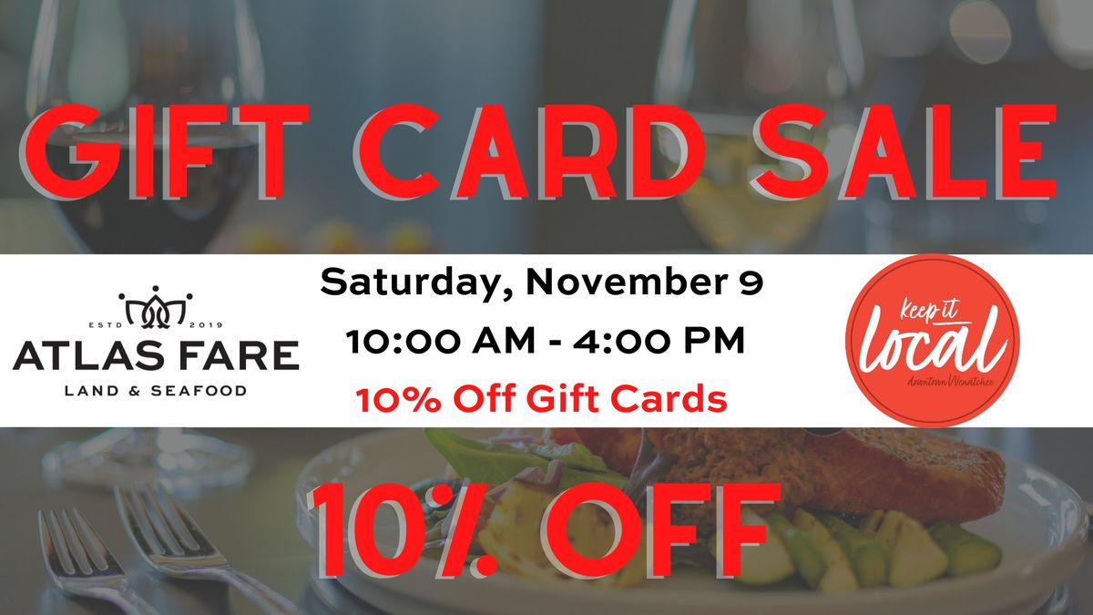 Gift Card Sale at Atlas Fare