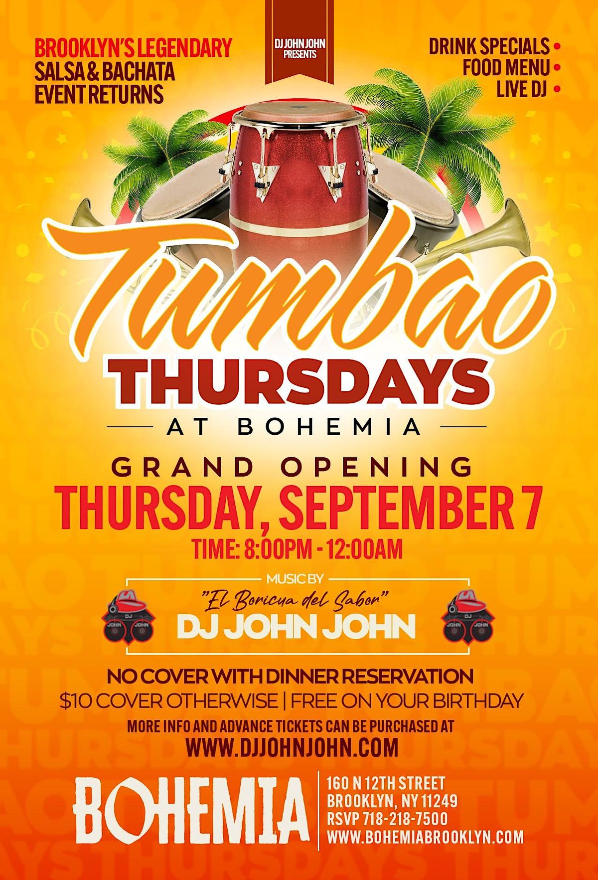 TUMBAO Thursdays at Bohemia