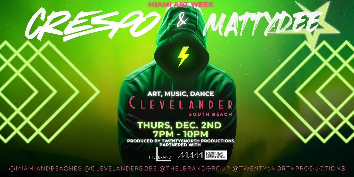 The Clevelander : "Art, Music, Dance" Live Art Show : Miami Art Week 2021