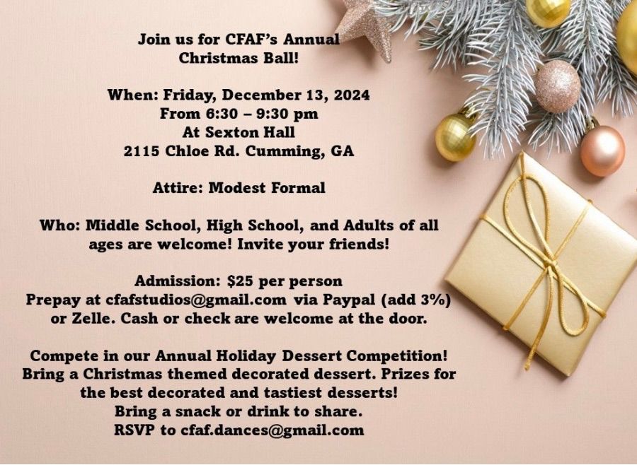 CFAF\u2019s Annual Christmas Ball 2024