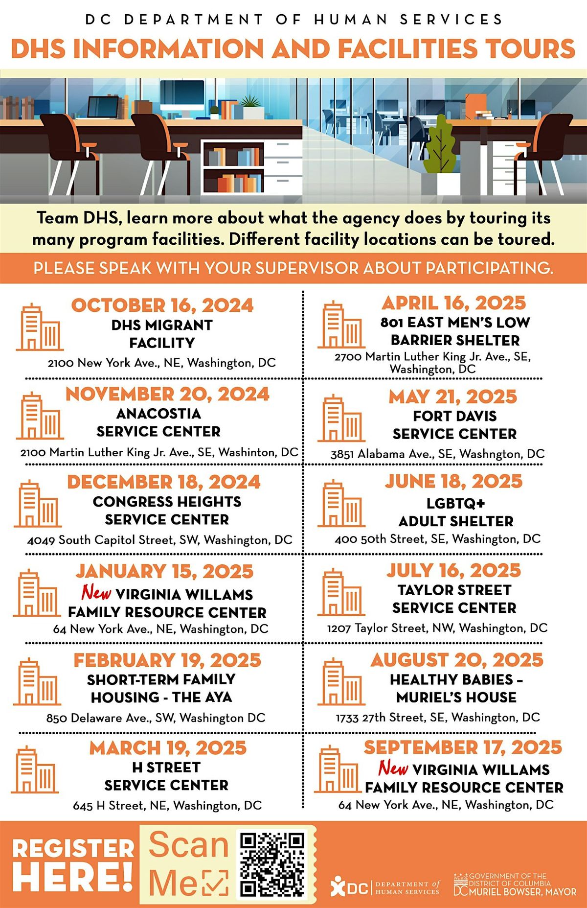 DHS Information and Facilities Tours