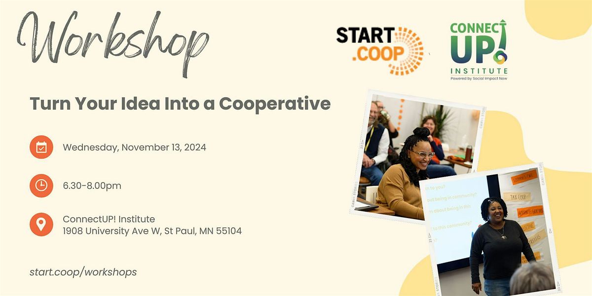 Turn Your Idea Into a Cooperative