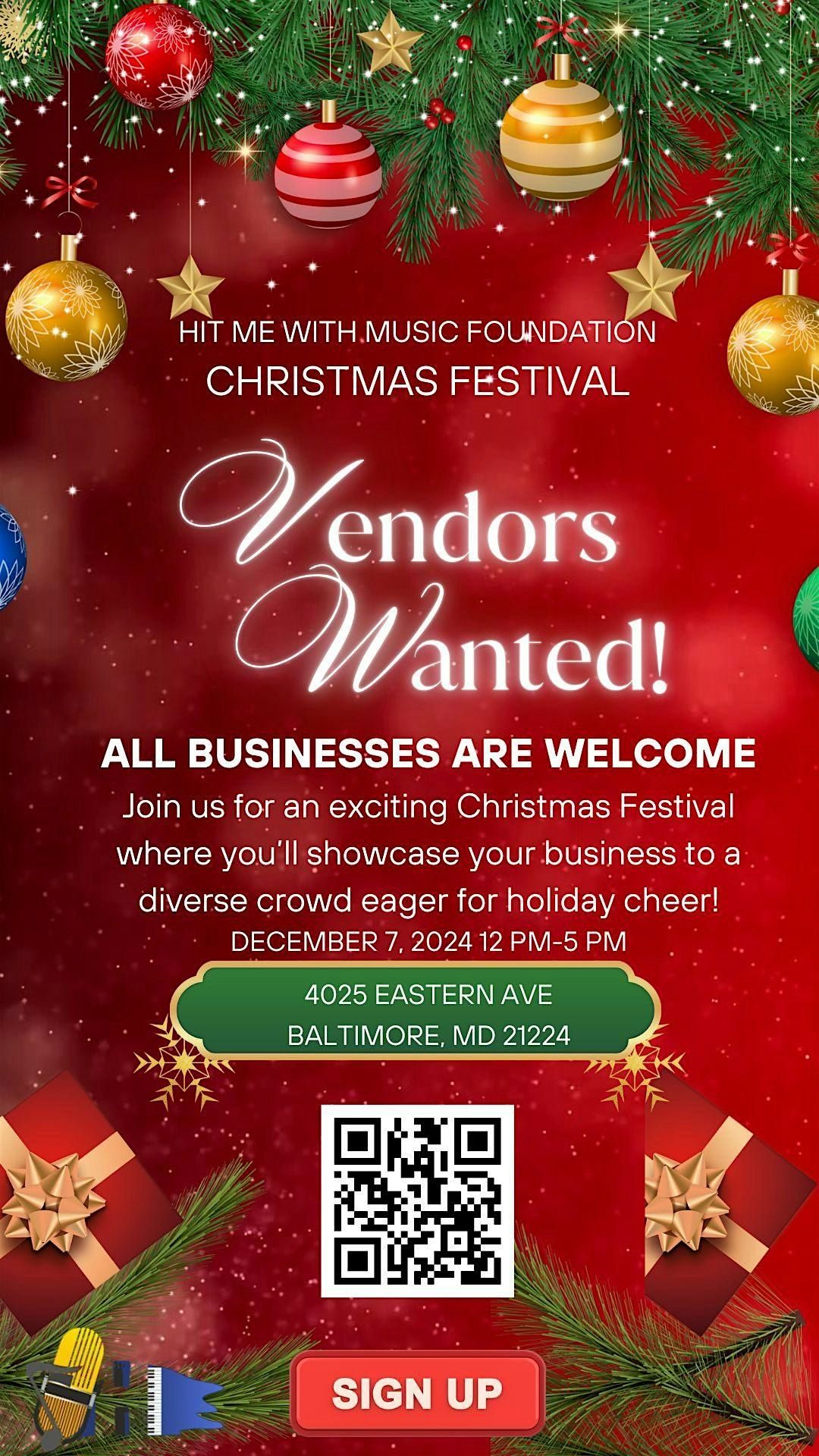 Christmas Festival Vendors Wanted