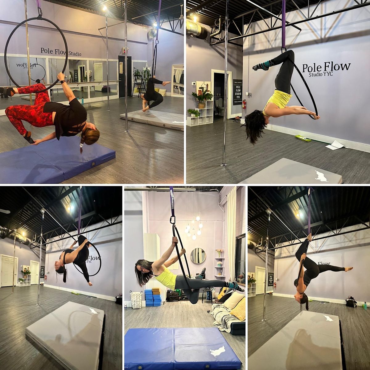 Aerial Arts Hoop Family Day 38.00 For Two People, Pole Flow Studio