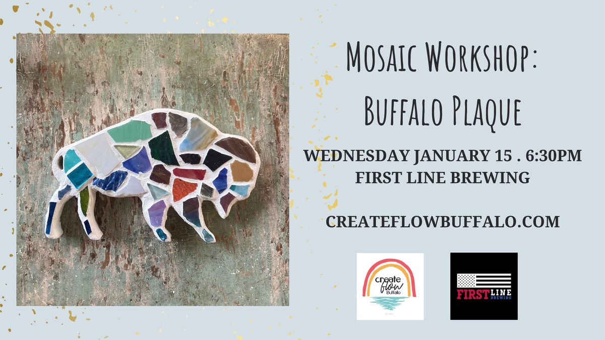 Mosaic Buffalo Plaque Workshop