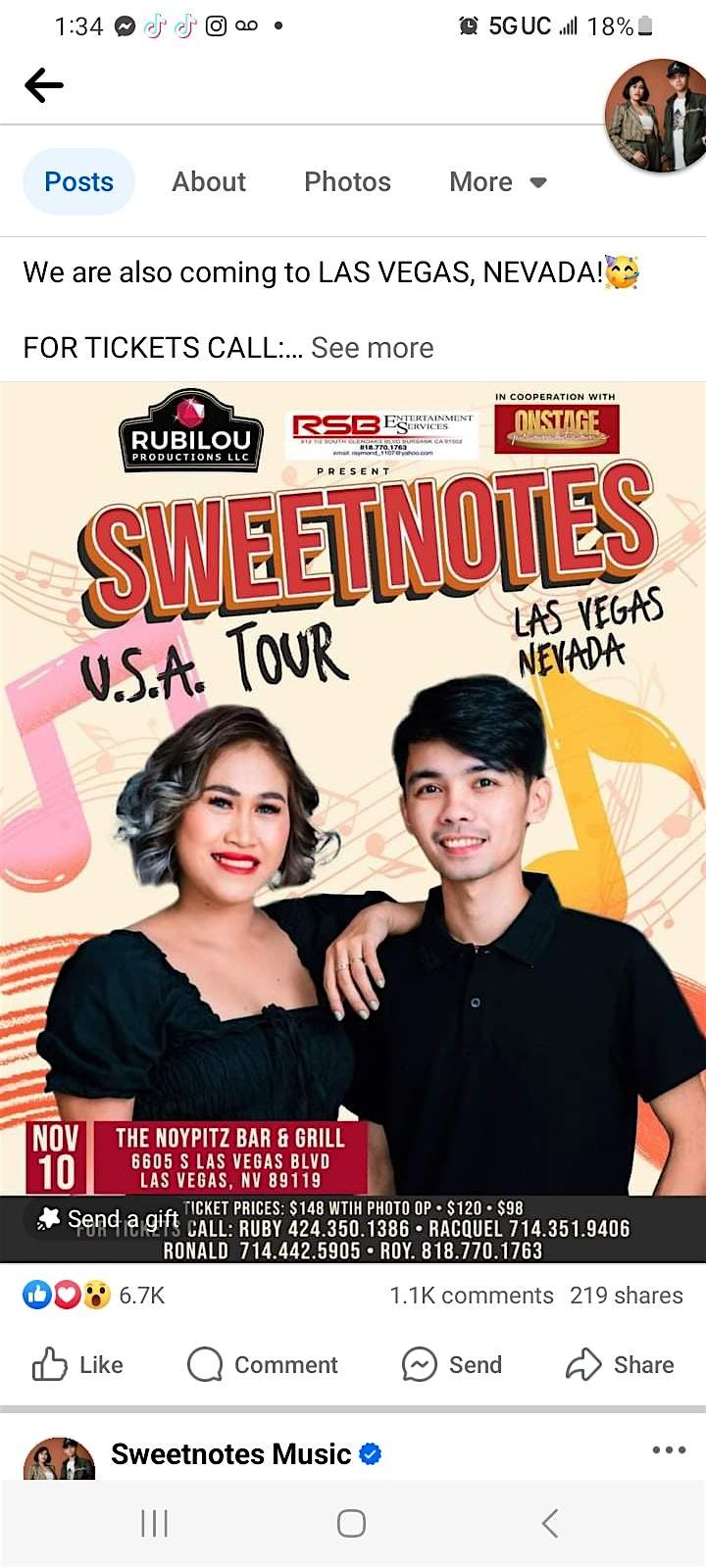 Sweetnotes Concert