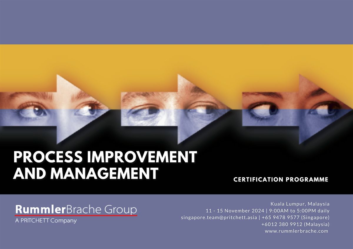 Rummler-Brache Process Improvement Certification Workshop