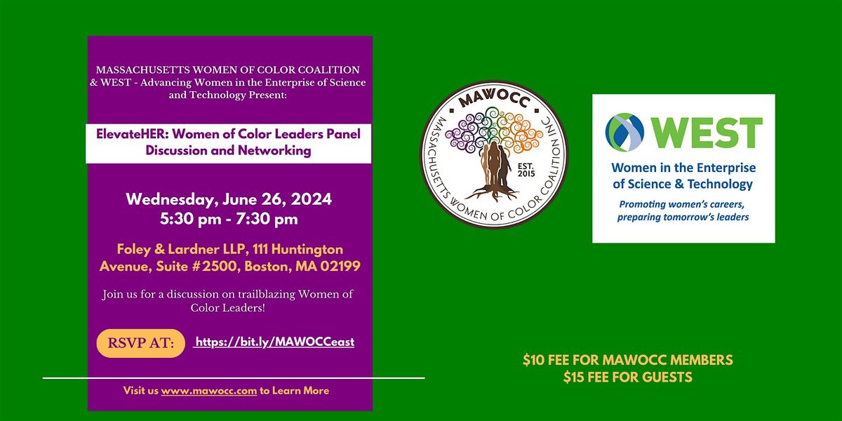 Massachusetts Women of Color Coalition Eastern Regional Panel Discussion