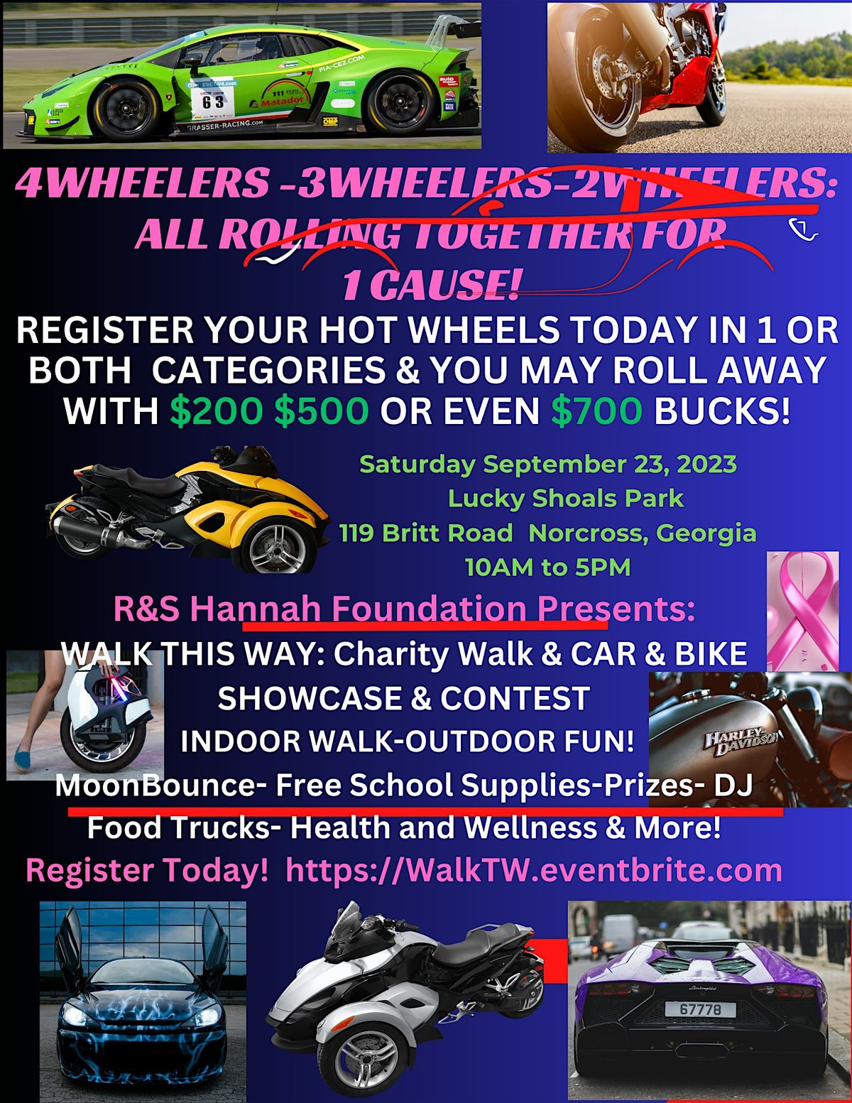Walk This Way!  Car and Bike showcase and Contest