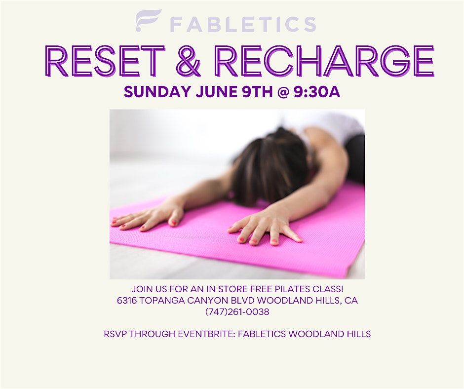 FREE Pilates Reset and Recharge