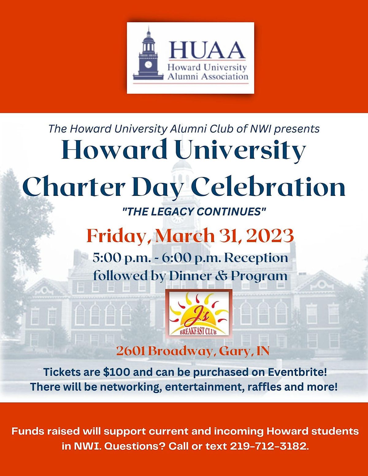 Howard University Charter Day Celebration "The Legacy Continues", J's