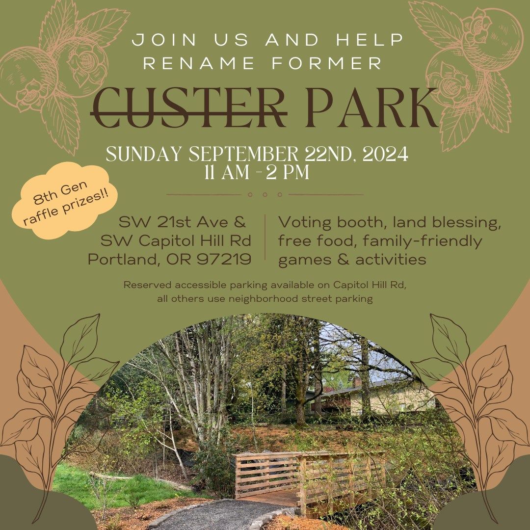 Custer Park Renaming Event