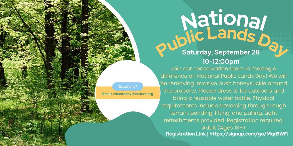 Volunteer! National Public Lands Day