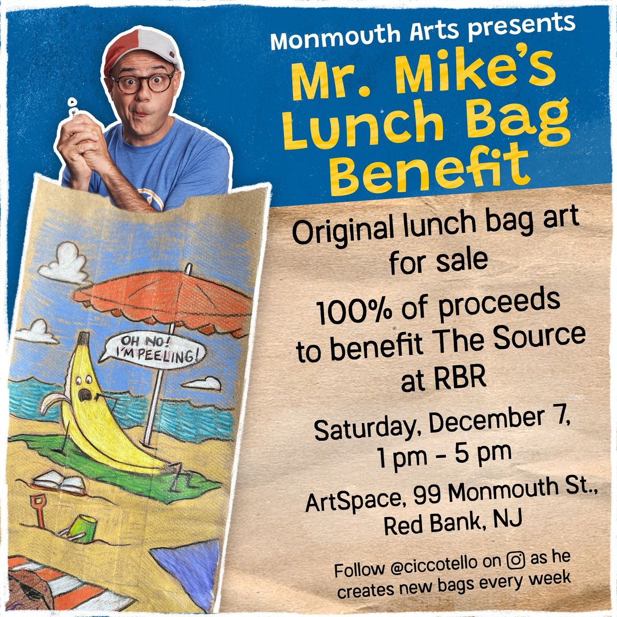 Monmouth Arts Presents: Mr. Mike\u2019s Lunch Bag Benefit