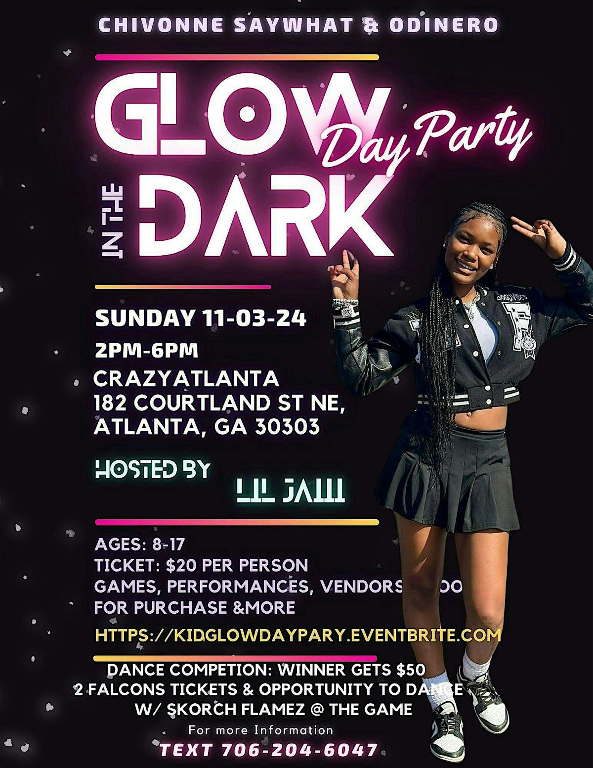 KID GLOW IN THE DARK DAY PARTY