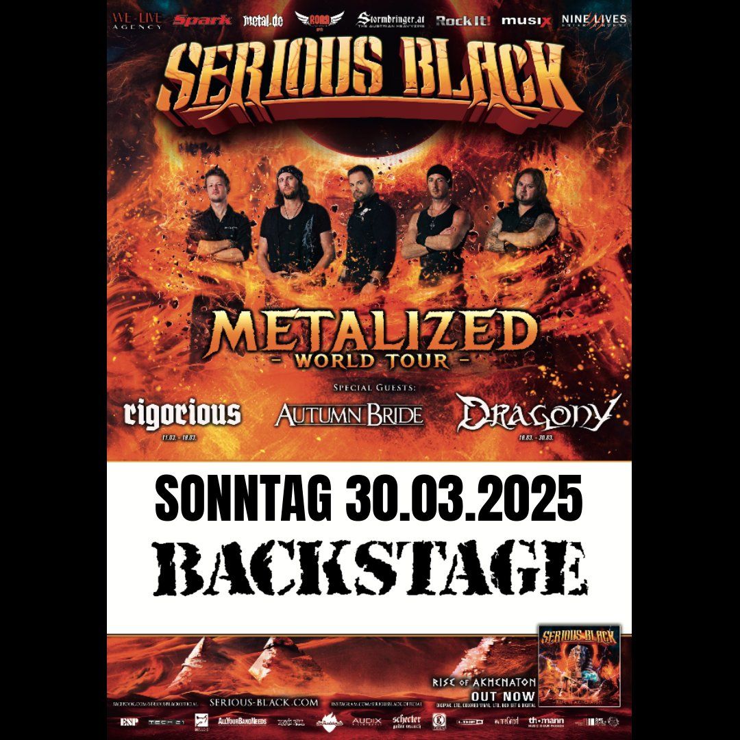 SERIOUS BLACK | METALIZED WORLD TOUR | BACKSTAGE M\u00dcNCHEN 2025