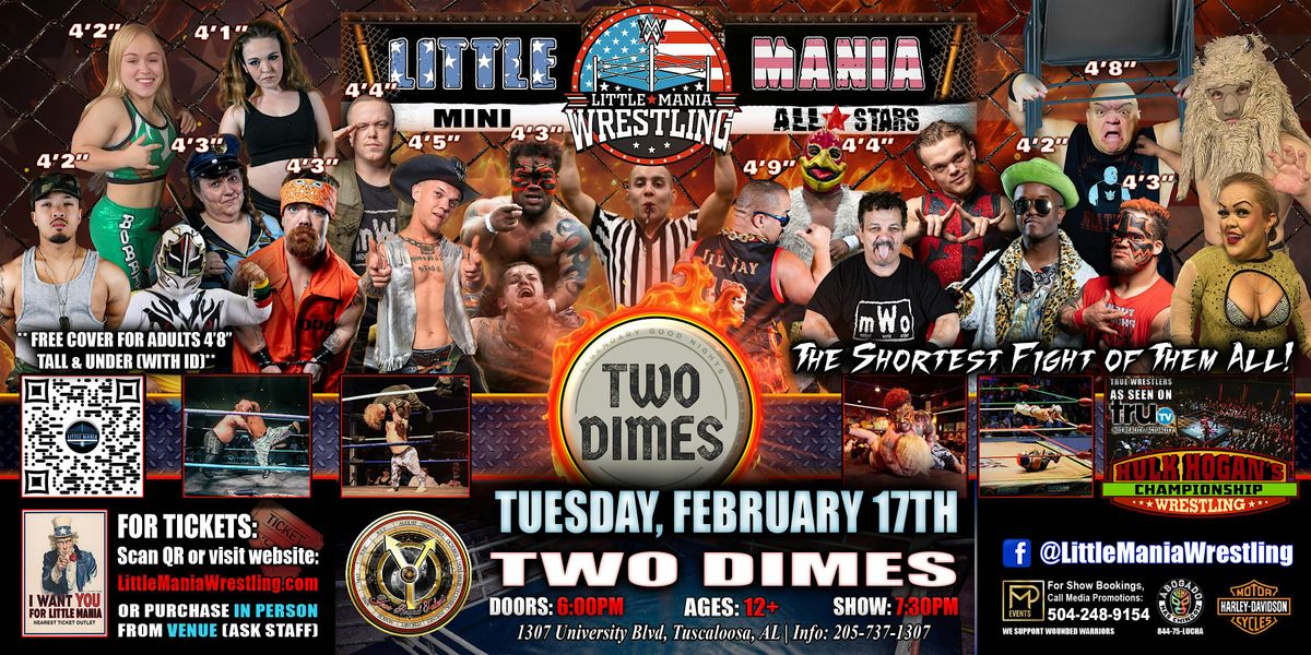 Tuscaloosa, AL - Little Mania Mini Wrestling @ Two Dimes