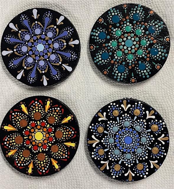 Mandala Coaster painting class