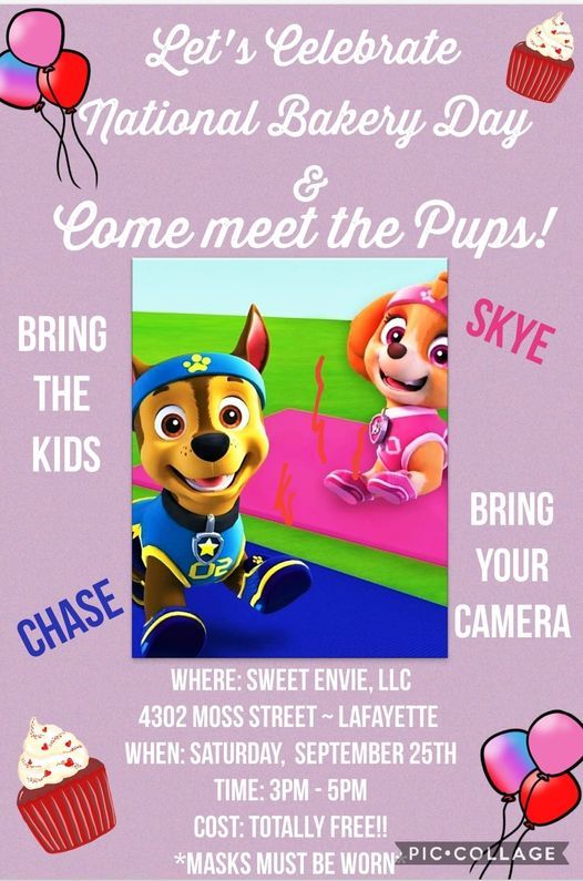 National Bakery Day! Photos with Paw Patrol Characters!, Sweet Envie