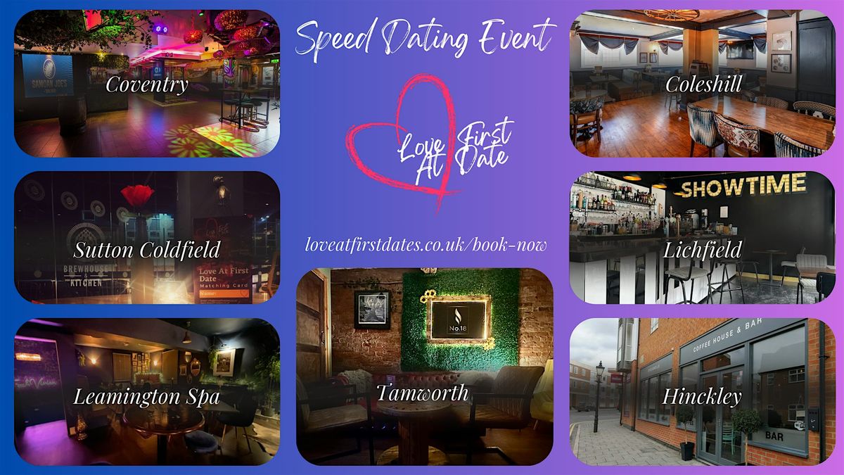 40's & 50's  Speed Dating Evening in Lichfield