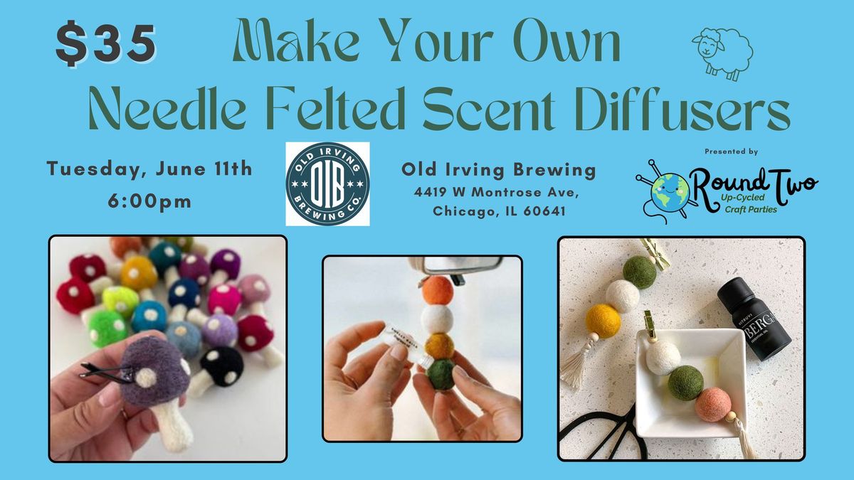 Make Your Own Needle Felted Scent Diffusers