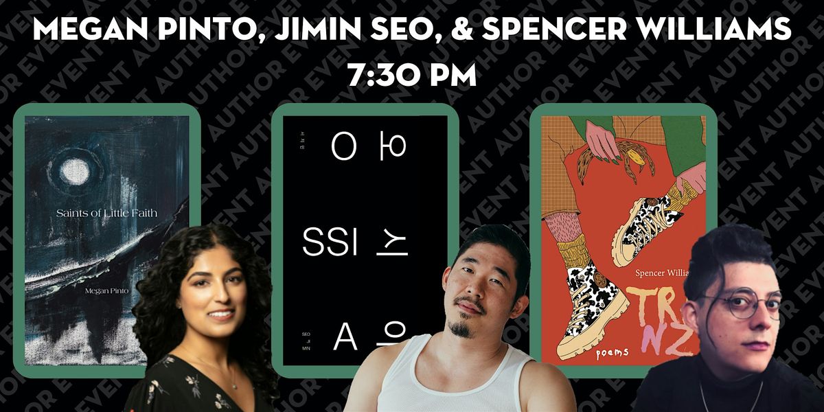 Book Event: Megan Pinto, Jimin Seo, and Spencer Williams