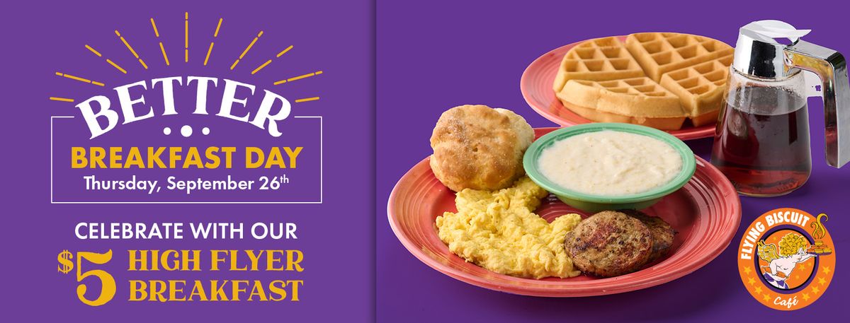 Celebrate National Breakast Month With $5 High Flyer Breakfast! 