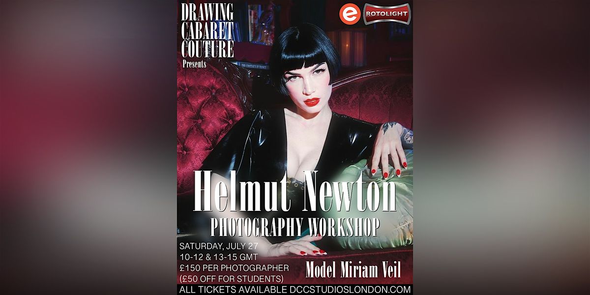 Helmut Newton Inspired - FASHION PHOTOGRAPHY WORKSHOP & PORTFOLIO BOOSTER