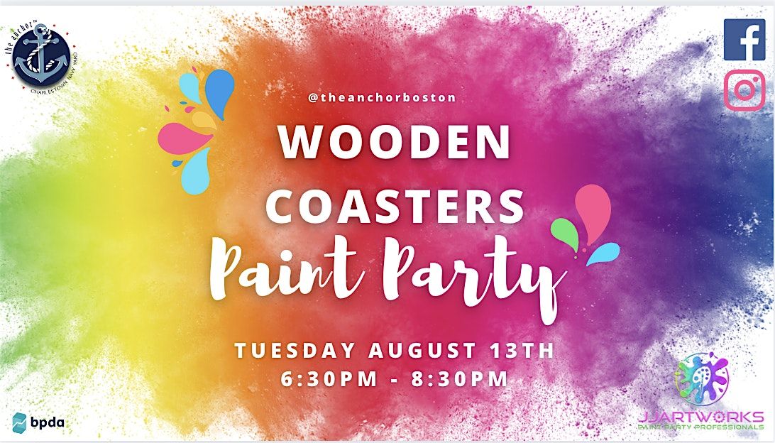 Wooden Coaster Paint Party @ The Anchor