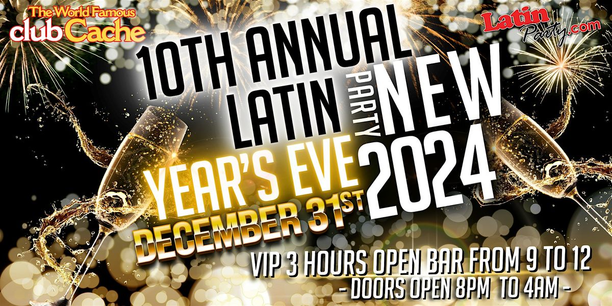Latin New Years Eve Event! - Three  Rooms! Salsa\/Bachata Floor and Rooftop!