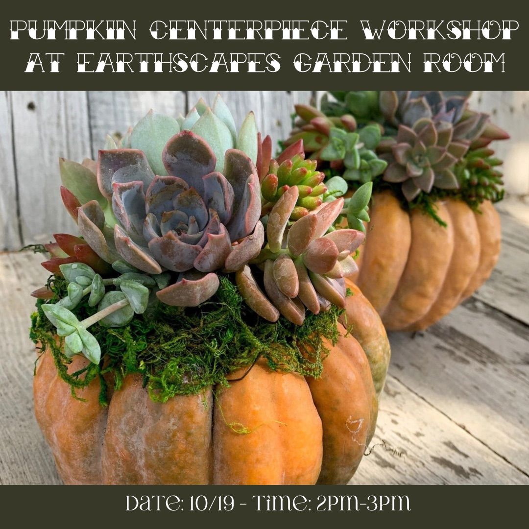 Pumpkin Centerpiece Workshop at Earthscapes Garden Room