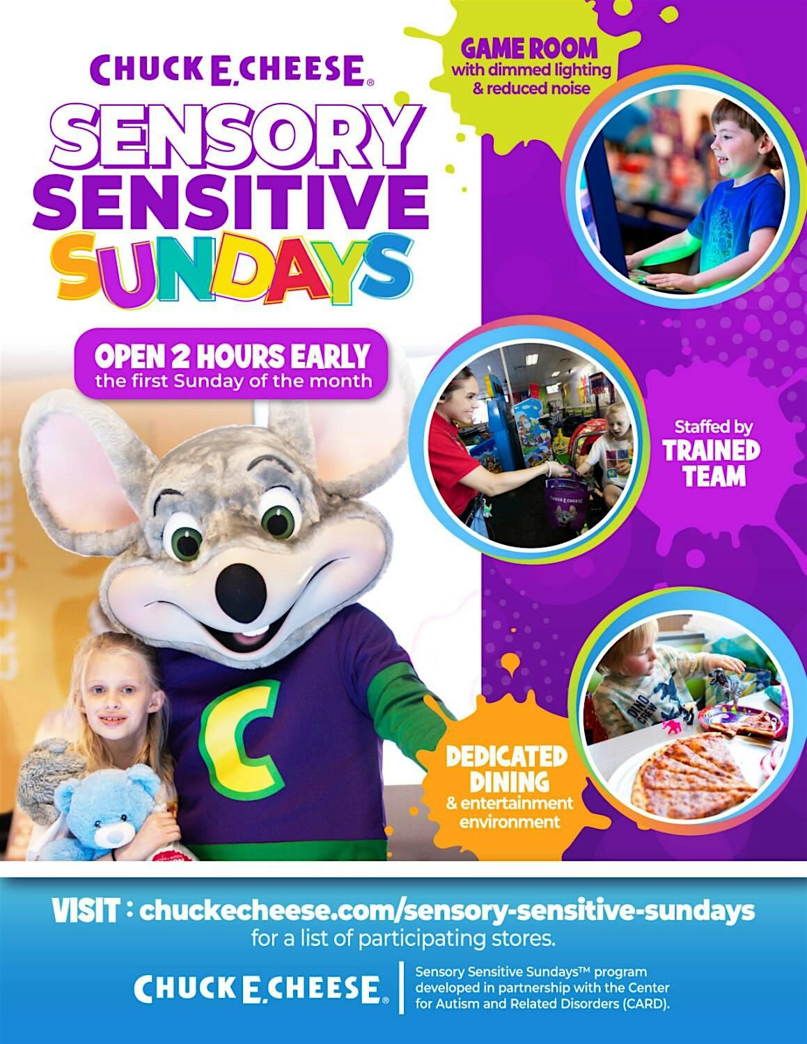 May 2024 Sensory Friendly Sunday at Chuck E. Cheese, Chuck E. Cheese ...